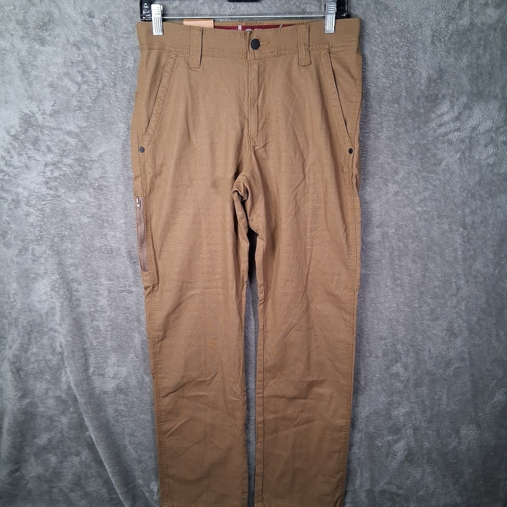 New Wrangler All Terrain Cargo Pants Men's 30x30 Khaki Straight Canvas Stretch